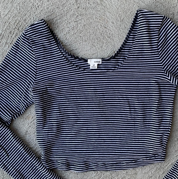 Garage - Stripped Crop Top - Small - Picture 2 of 5